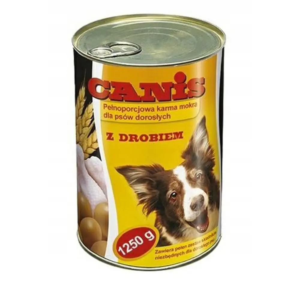 Zdjęcie produktu Karma mokra Canis dla psa kawałki w sosie drób puszka 1250g