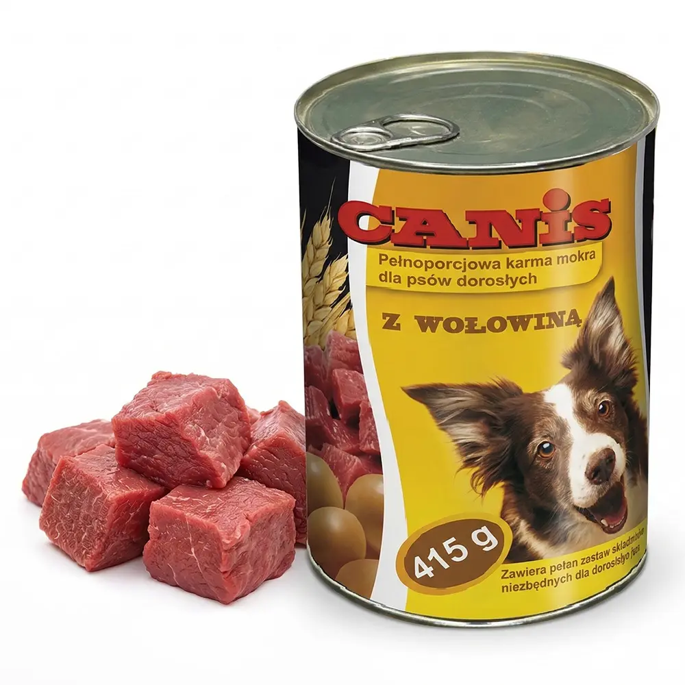 Zdjęcie produktu Karma mokra Canis dla psa z wołowiną dla dorosłych psów puszka 415g