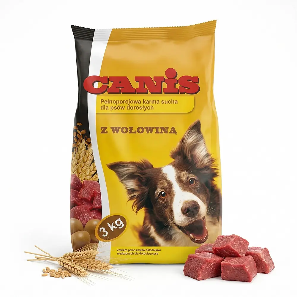Zdjęcie produktu Karma dla psa Canis sucha z wołowiną 3kg