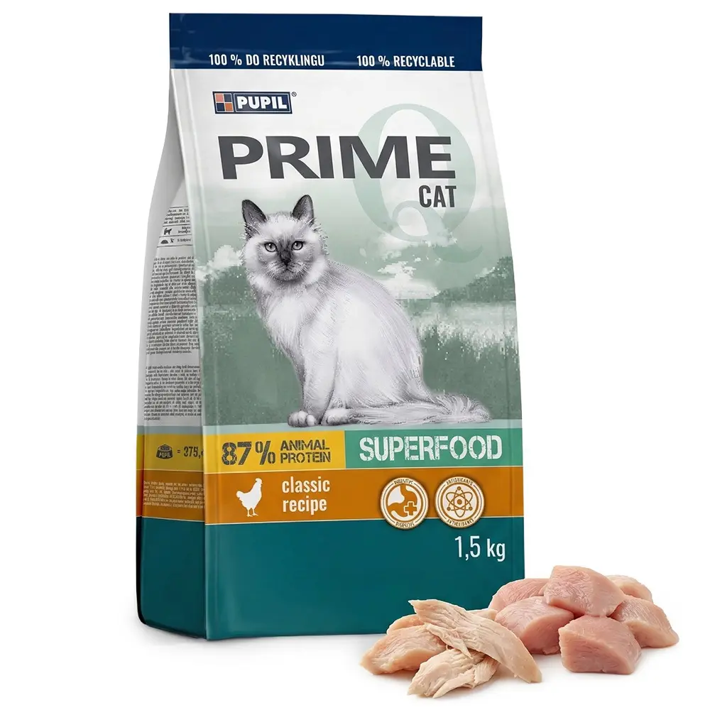 Zdjęcie produktu Karma sucha dla kota kurczak wątróbka warzywa 1,5kg