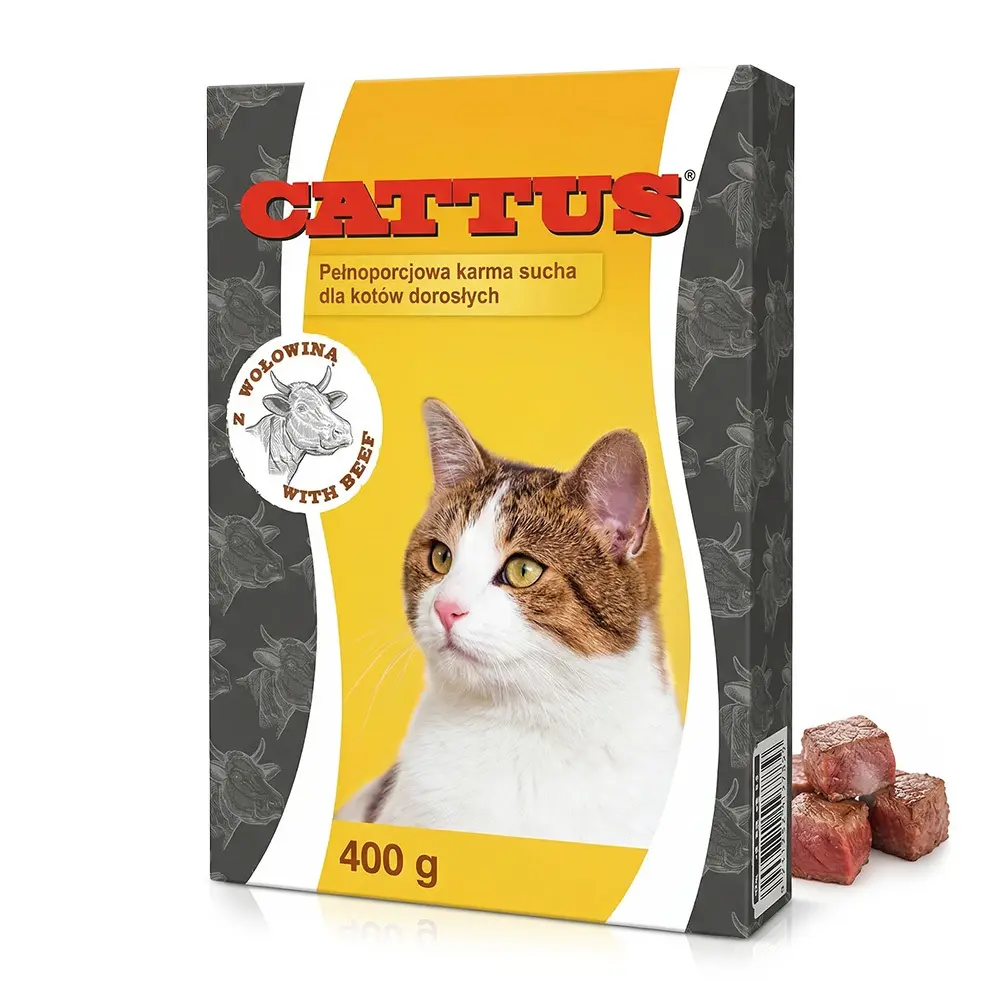 Zdjęcie produktu Cattus karma Cattus sucha dla kota z wołowiną pełnoporcjowa 400g