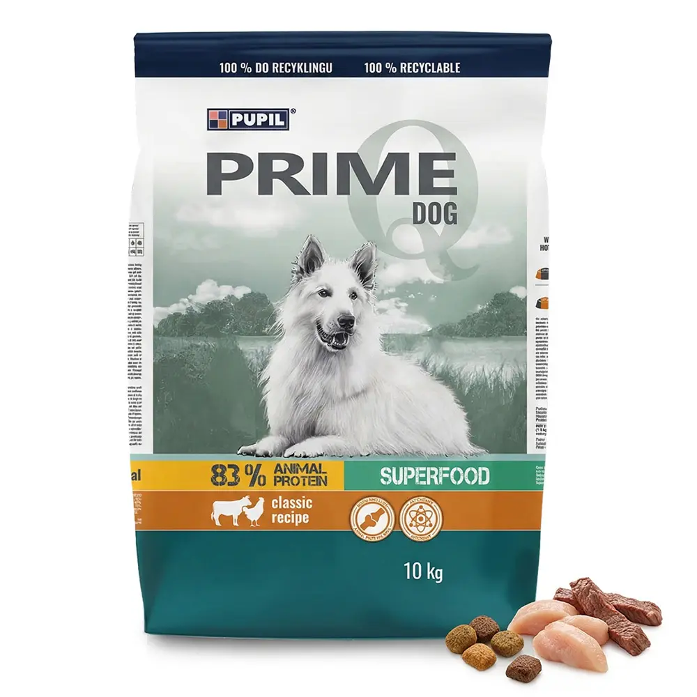 Zdjęcie produktu Karma sucha dla psa bogata w drób z wołowiną pełnoporcjowa 10 kg