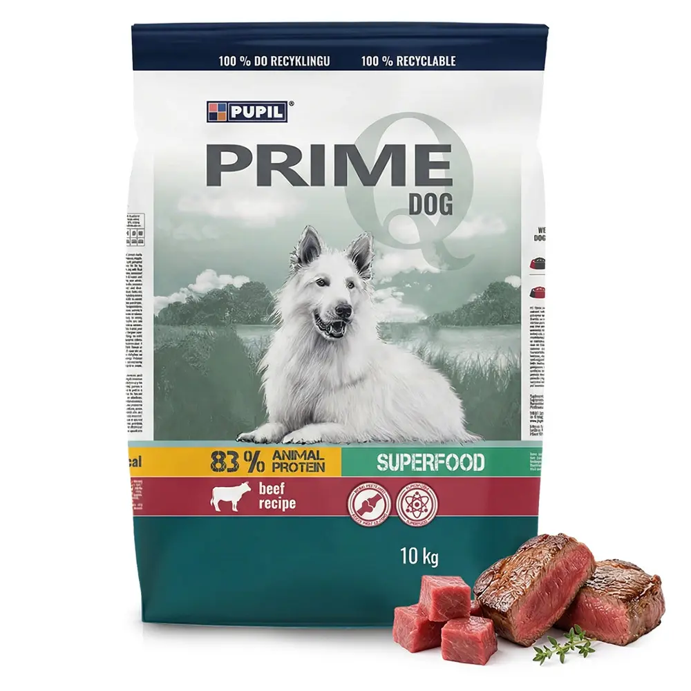 Zdjęcie produktu Karma sucha dla psa bogata w wołowinę z warzywami pełnoporcjowa 10 kg