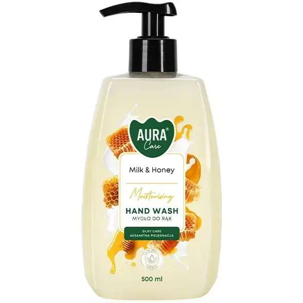Zdjęcie produktu Mydło w płynie BISPOL Aura Care Mleko i Miód AHW-004-006 500ML