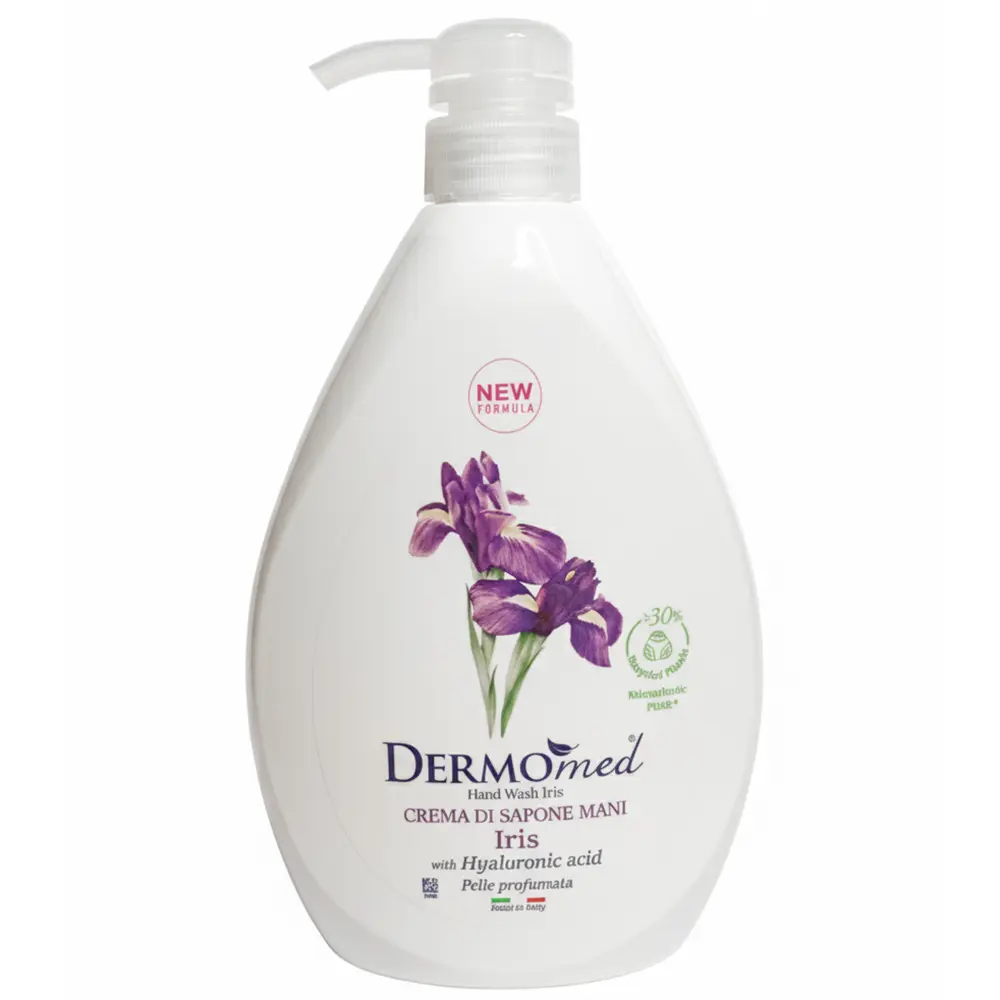 Zdjęcie produktu Mydło w płynie Dermomed Iris z kwasem hialuronowym Made in Italy 1L