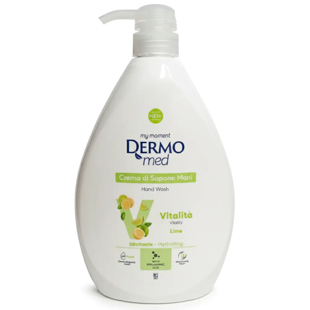Zdjęcie produktu Mydło w płynie Dermomed Lime z Kwasem Hialuronowym Made in Italy 1L
