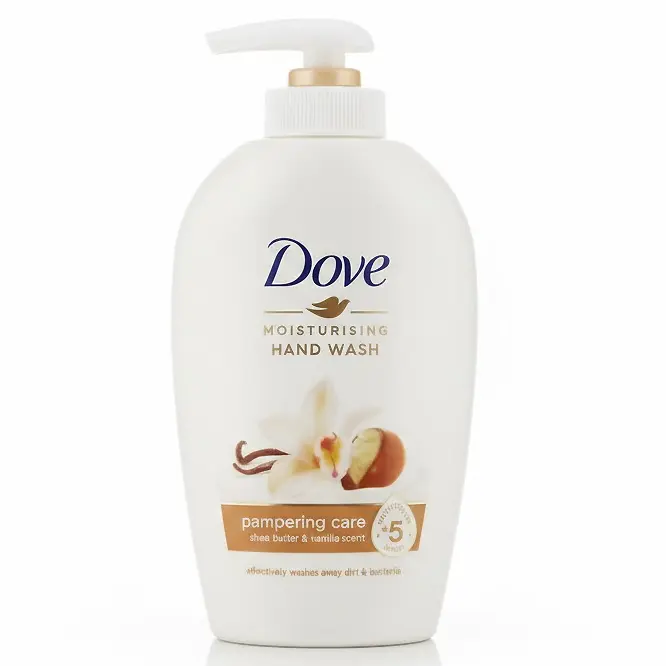 Zdjęcie produktu Mydło w płynie Dove masło Shea i Wanilia nawilżające do mycia rąk 250ml