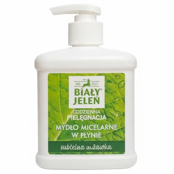 Zdjęcie produktu Mydło w płynie Biały Jeleń Subtelna Mżawka hipoalergiczne dozownik łagodne do skóry 500ml