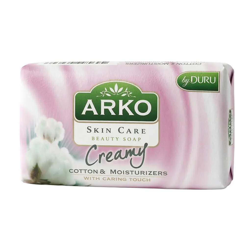 Zdjęcie produktu Mydło w kostce Arko kremowe nawilżające bawełna 90g