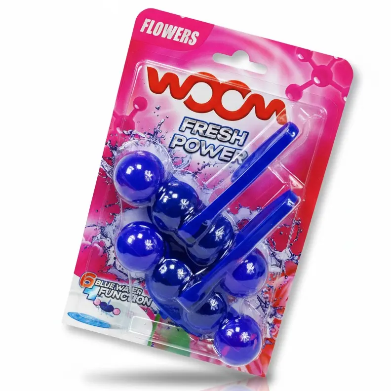 Zdjęcie produktu Zawieszki do toalety WOOM kulki do wc kwiatowe zapachowe 2 sztuki