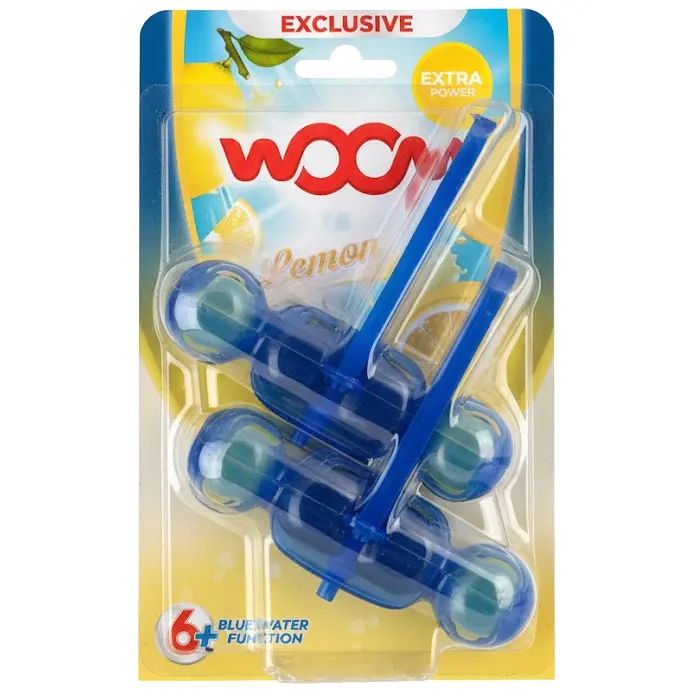 Zdjęcie produktu Zawieszki do toalety wc WOOM Cytrynowe Lemon kulki zapachowe 2 sztuki
