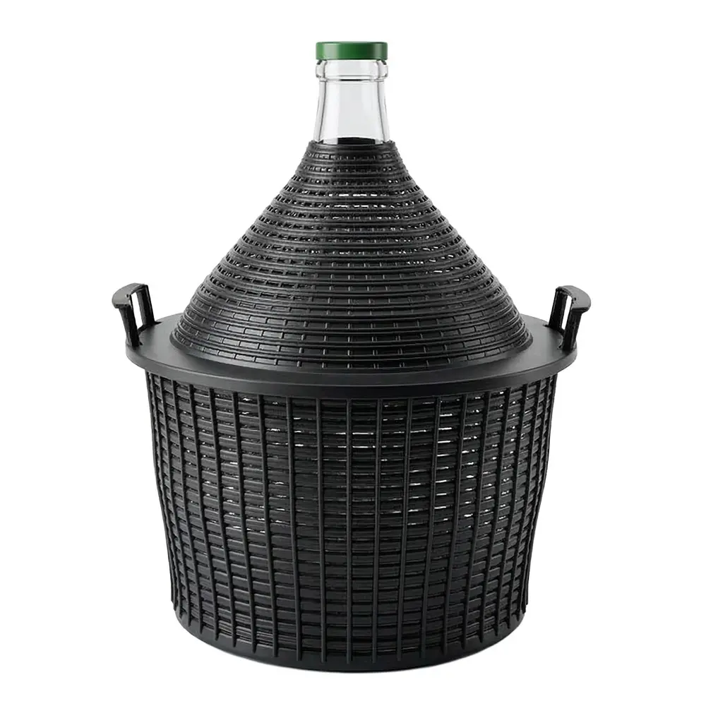 Zdjęcie produktu Balon na wino 34l gąsior szklany dymion w koszyku ochronnym