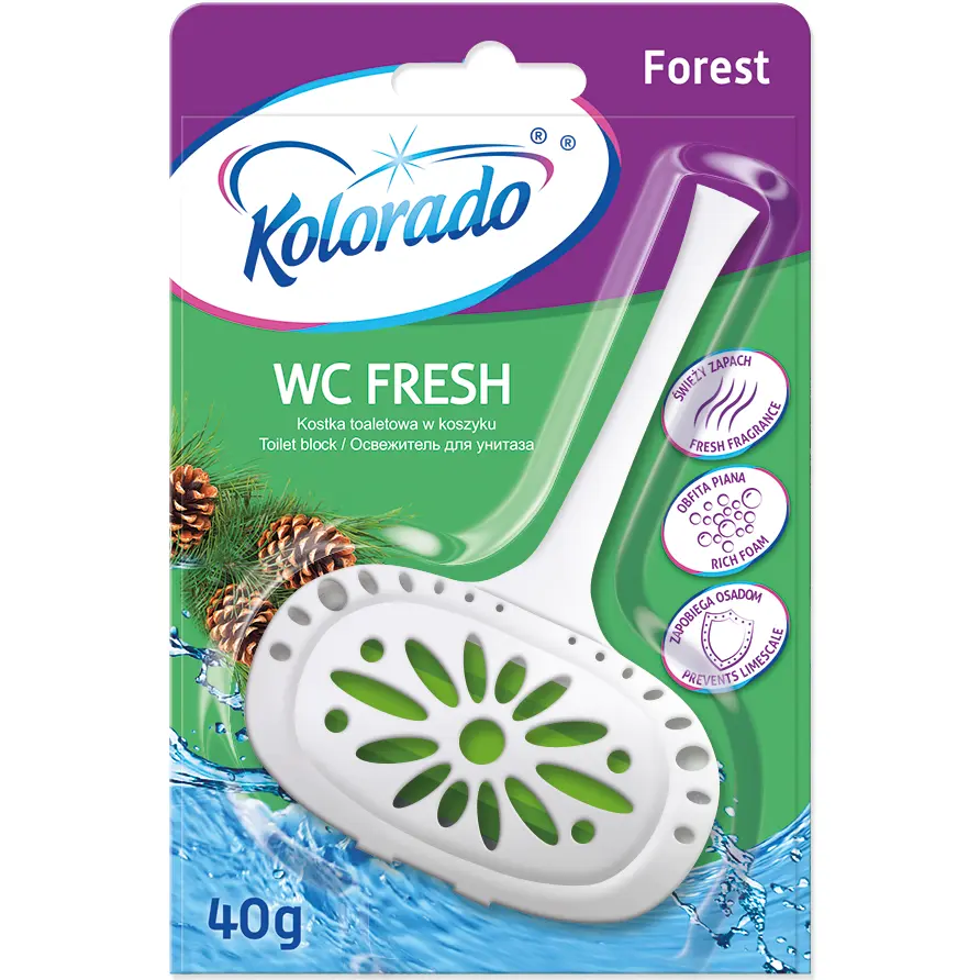 Zdjęcie produktu Zawieszka do toalety wc Kolorado Forest świeżość i czystość 1 szt.