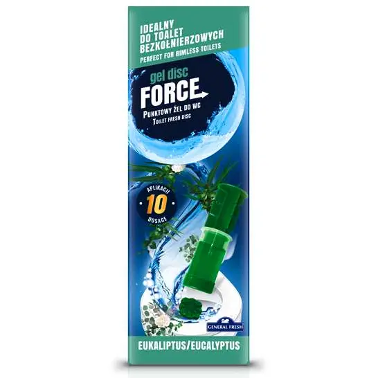 Zdjęcie produktu Punktowy żel do toalet Force 60ml Eukaliptus aplikator 10 dawek