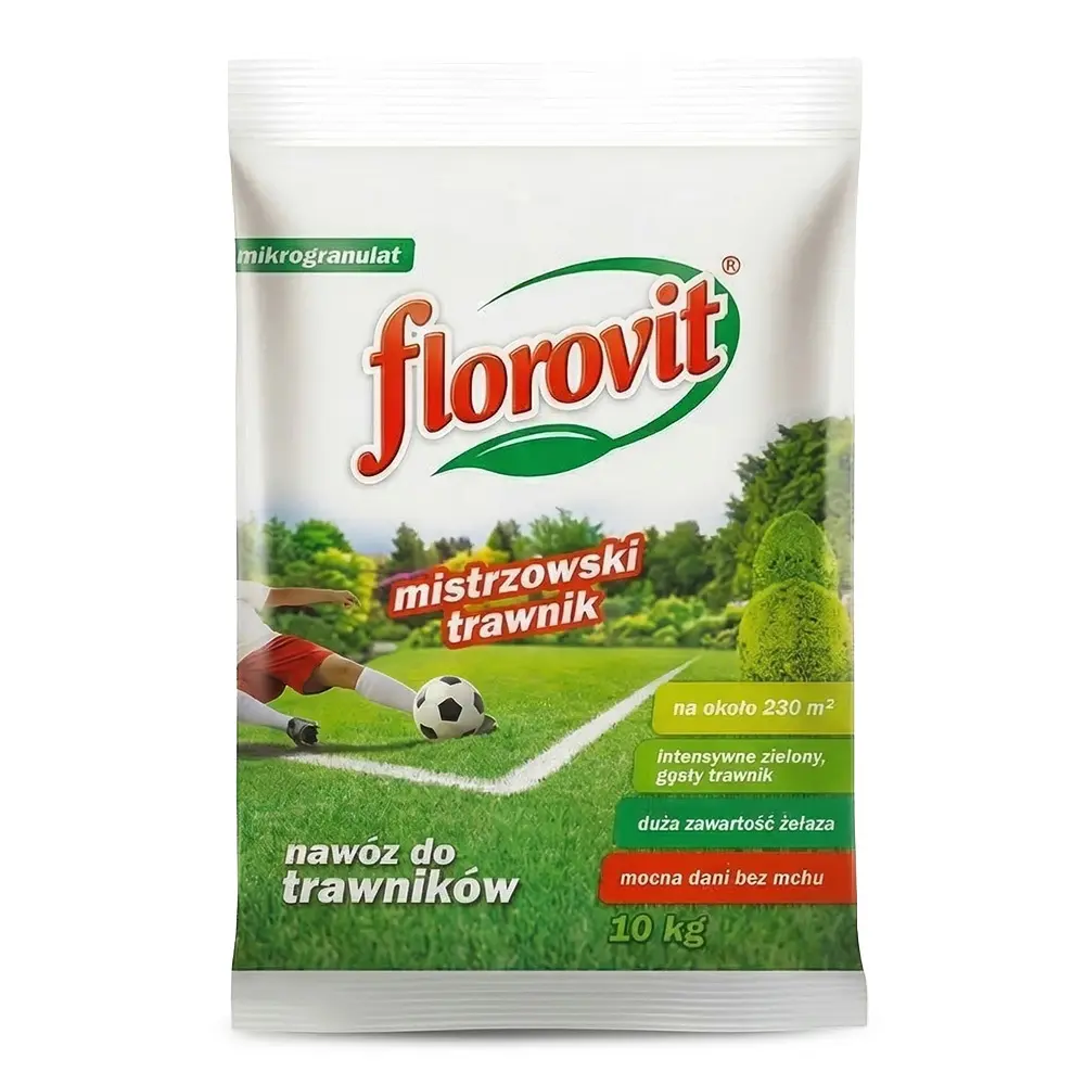Zdjęcie produktu Nawóz do trawnika mistrzowski trawnik florovit mikrogranulat 10 kg