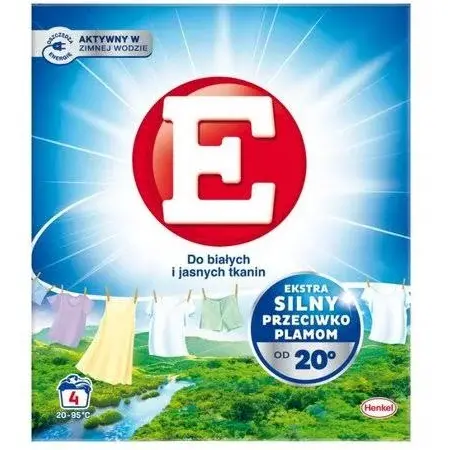 Zdjęcie produktu Proszek do prania białych i jasnych tkanin E silny przeciwko plamom już od 20stC 220g