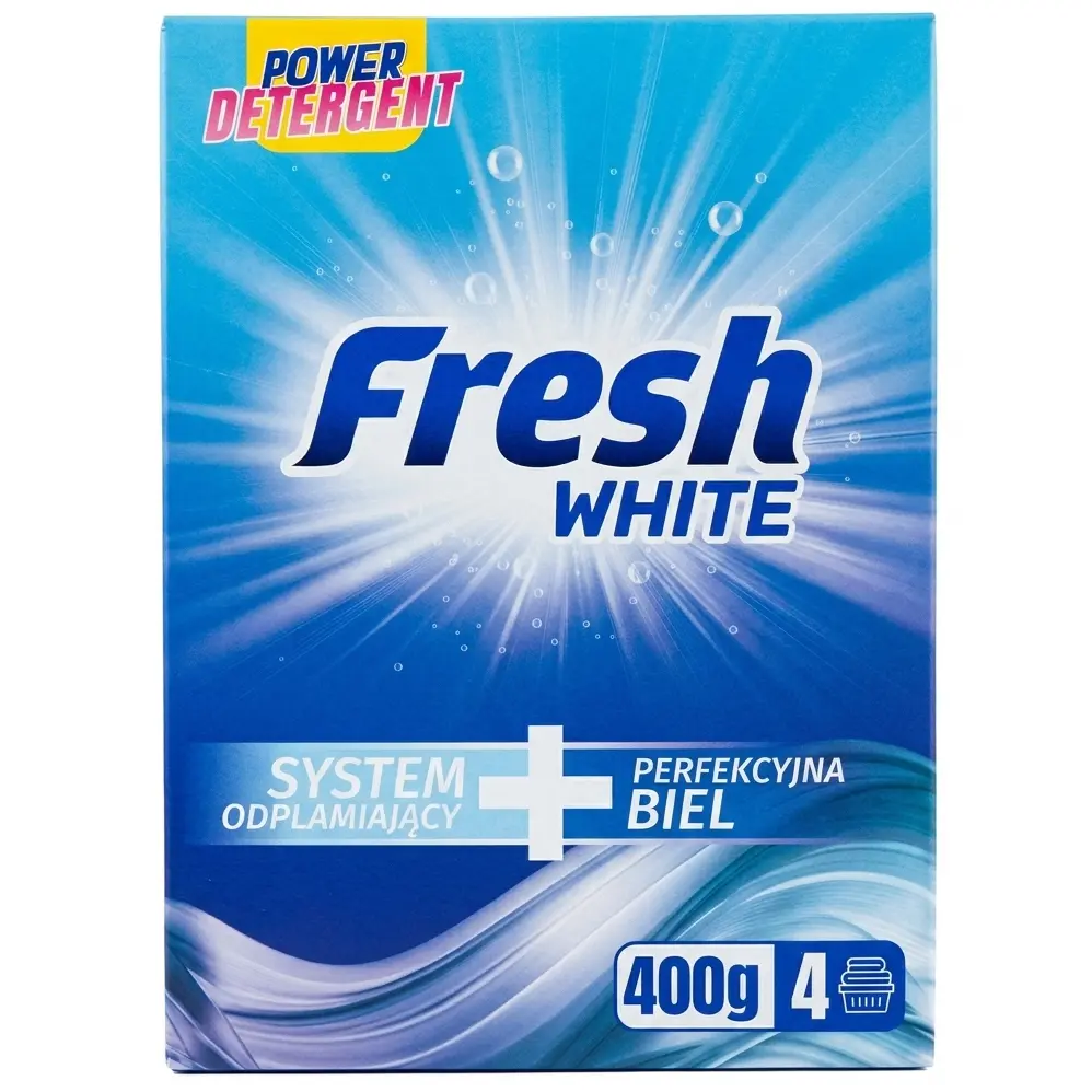 Zdjęcie produktu Proszek do prania Fresh White do Bieli Perfekcyjna Biel System Odplamiajacy 400g