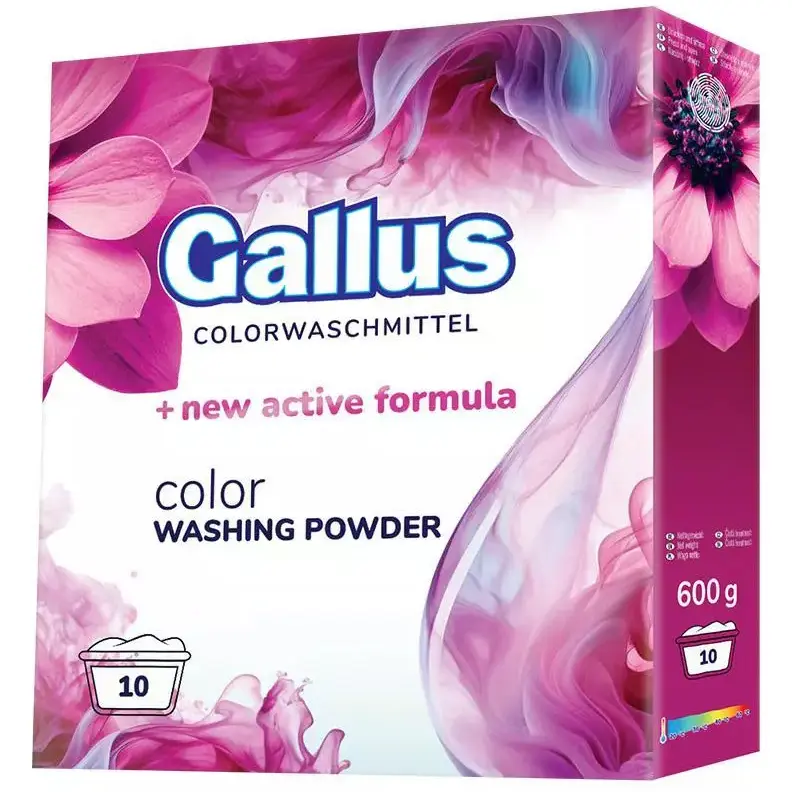 Zdjęcie produktu Proszek do Prania Kolorowych Tkanin Gallus nowa formuła 10 prań 600g