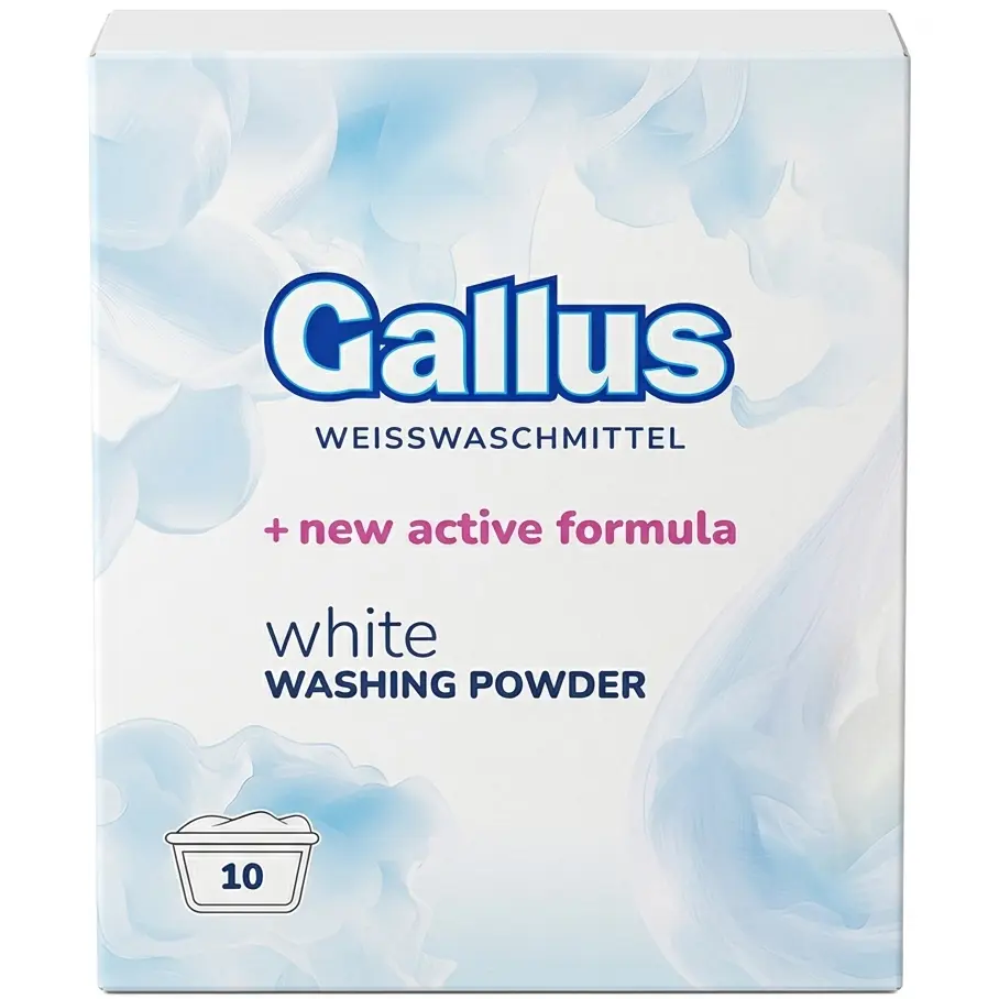 Zdjęcie produktu Proszek do Prania Białych Tkanin Gallus nowa formuła 10 prań 600g