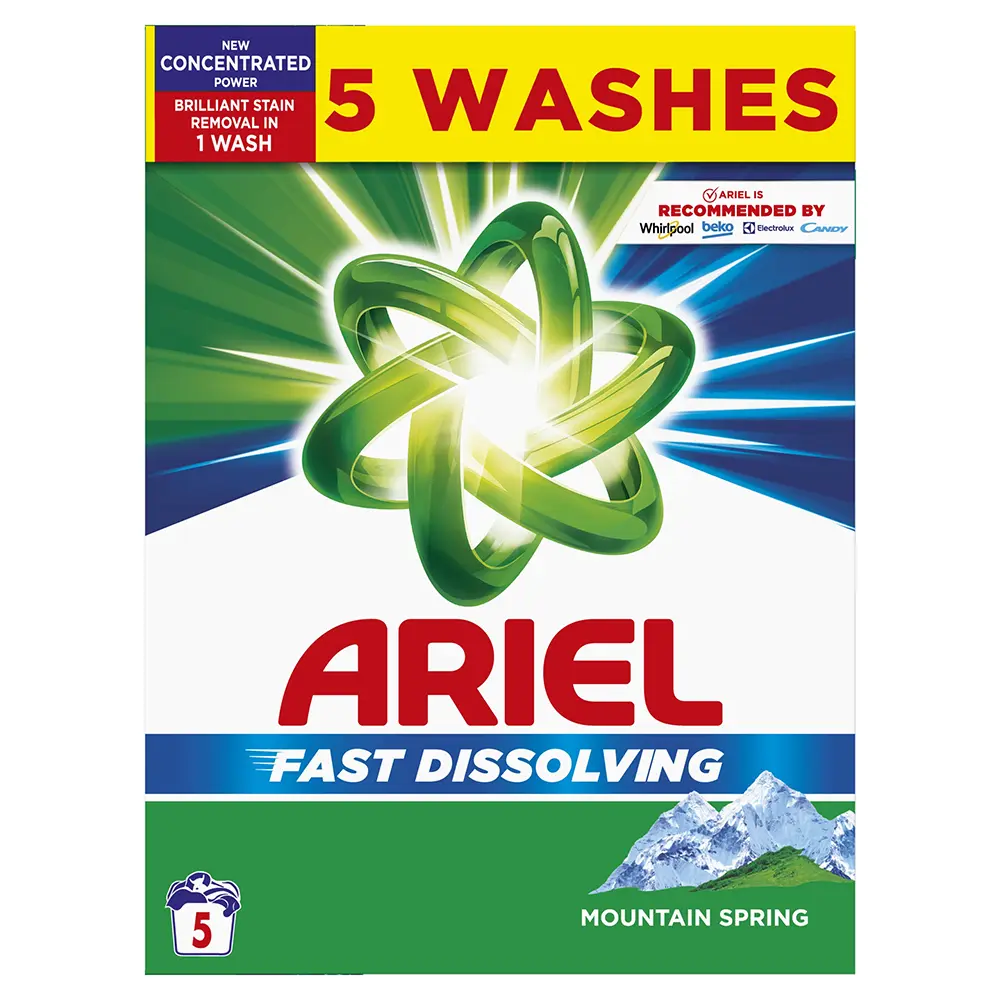 Zdjęcie produktu Proszek do Prania Białych Tkanin Ariel Fast Dissolving 275g 5 prań