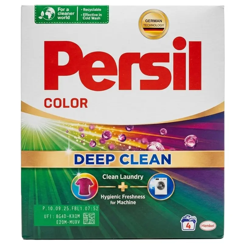 Zdjęcie produktu Proszek do prania tkanin kolorowych Persil Deep Clean 220g 4 prania