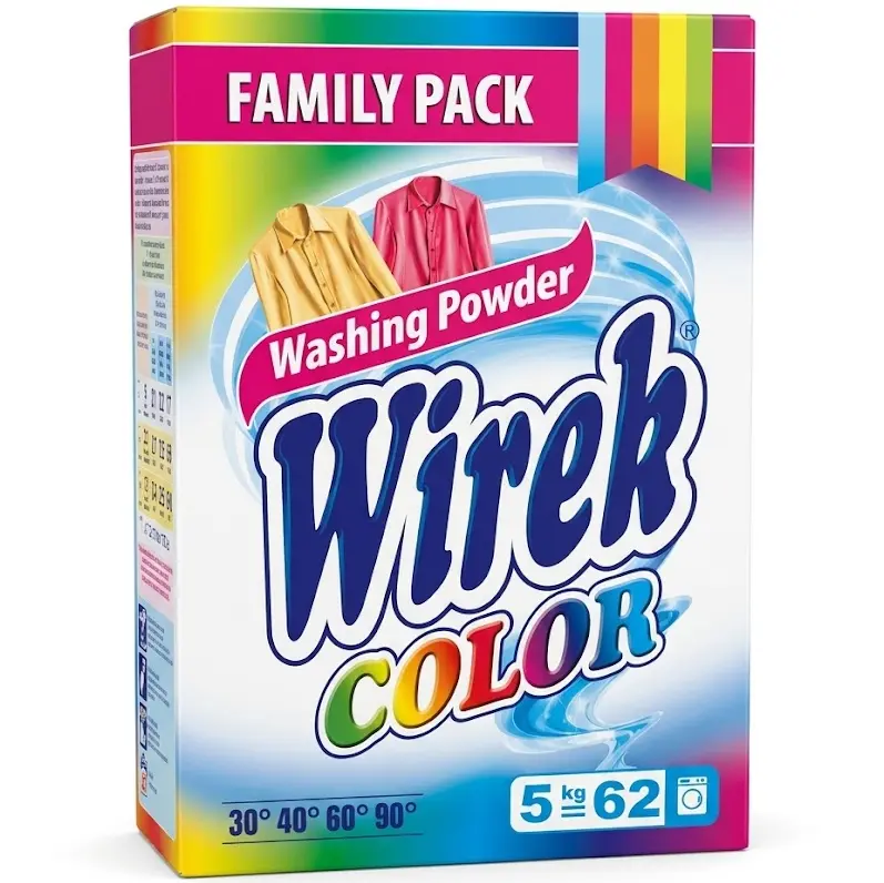 Zdjęcie produktu Proszek do prania kolorów Wirek Color skuteczny już od 30st.C 5kg 62 prania 