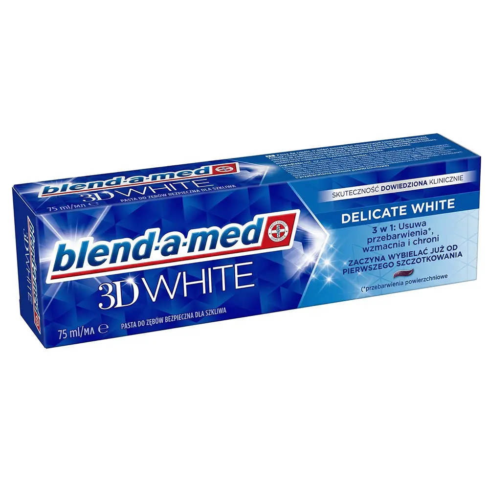 Zdjęcie produktu Blend-a-med 3d white delicate wybielająca pasta do zębów 75ml