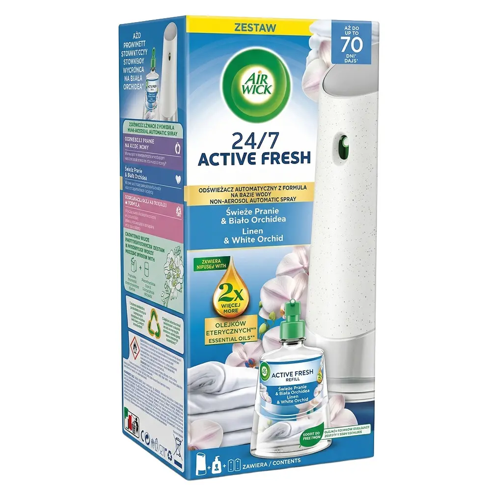 Zdjęcie produktu Air wick automatyczny odświeżacz świeże pranie biała orchidea 228 ml