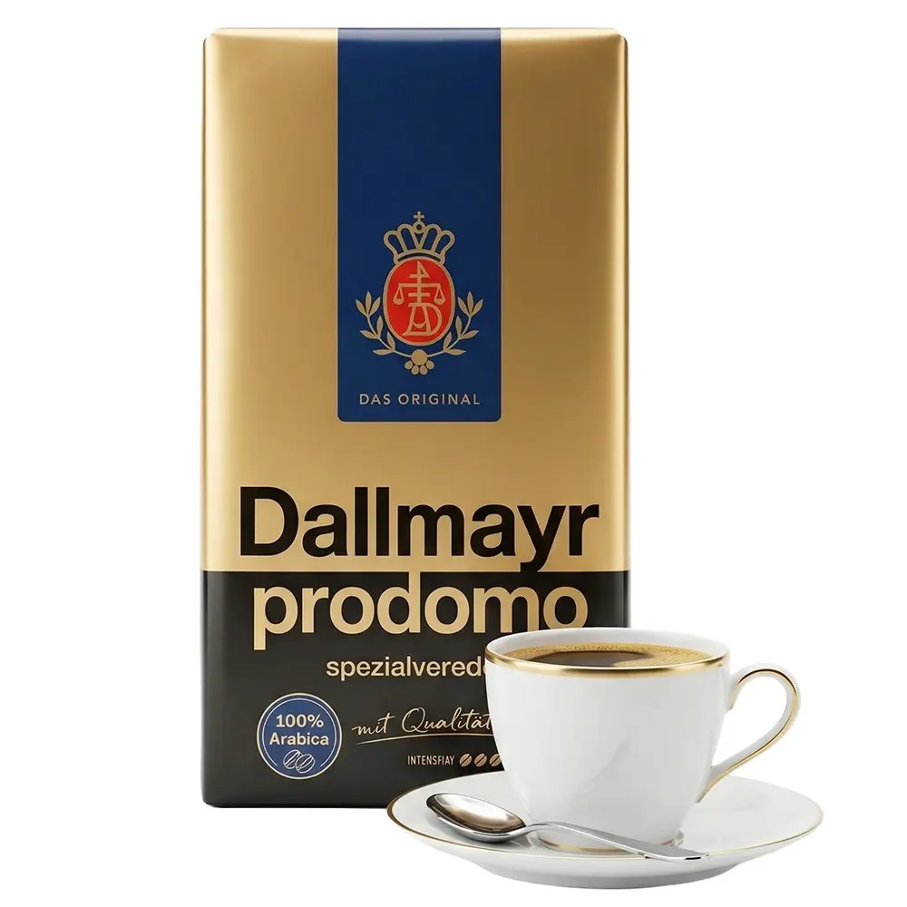 Zdjęcie produktu Kawa mielona Dallmayr 100% arabika prodomo łagodna aromatyczna 500g