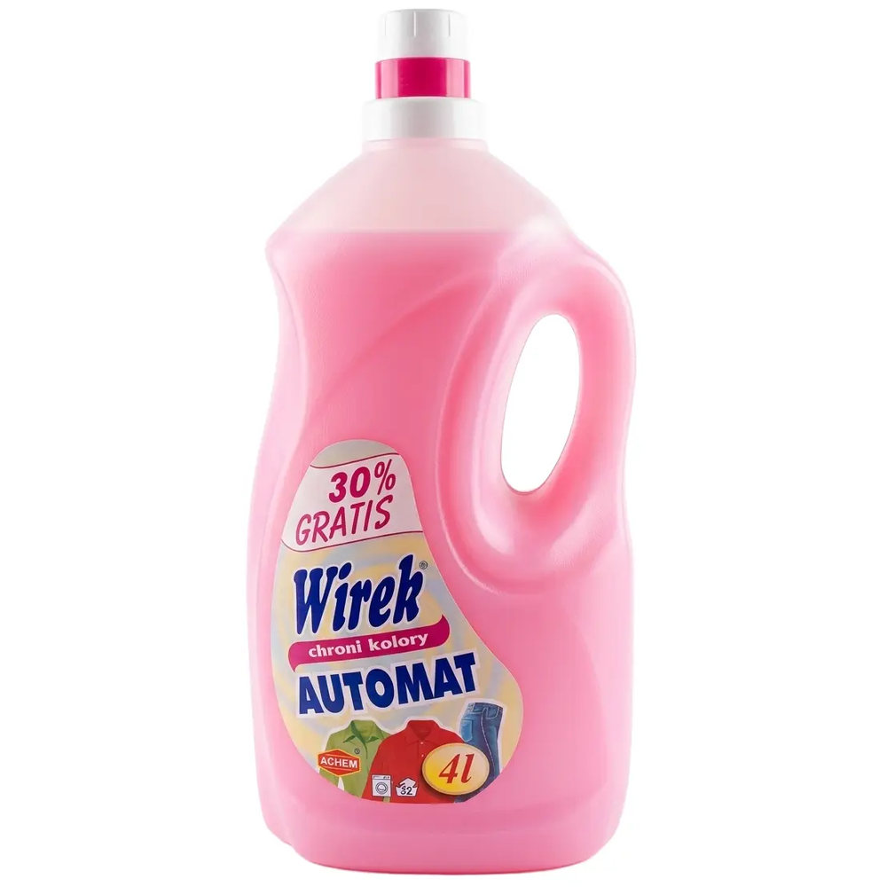 Zdjęcie produktu Płyn do Prania Tkanin Wirek Aumotat chroni kolory 4L 64 prania