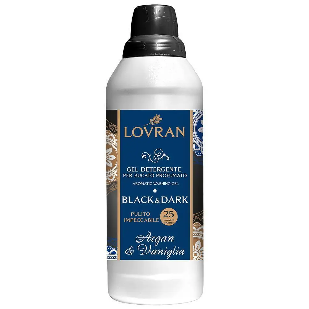 Zdjęcie produktu Perfumowany Żel do Prania Lovran do Ciemnych i Czarnych Tkanin 1L 25 prań