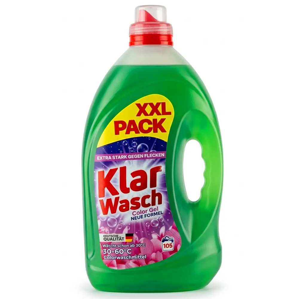 Zdjęcie produktu Żel do Prania Tkanin Kolorowych Klar Wasch wydajny XXL 105 prań 4,2L