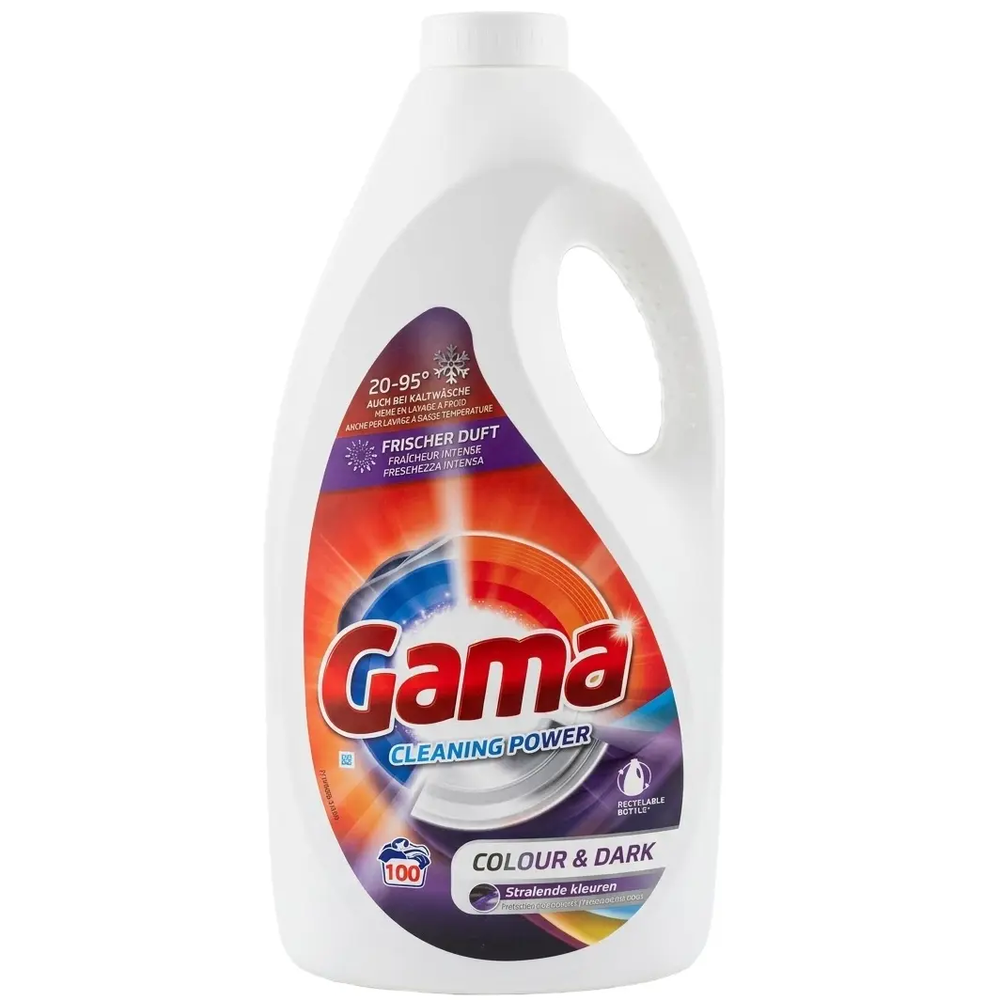 Zdjęcie produktu Żel do Prania Tkanin Gama Cleaning Power Colur & Dark 100 prań 4,5 L