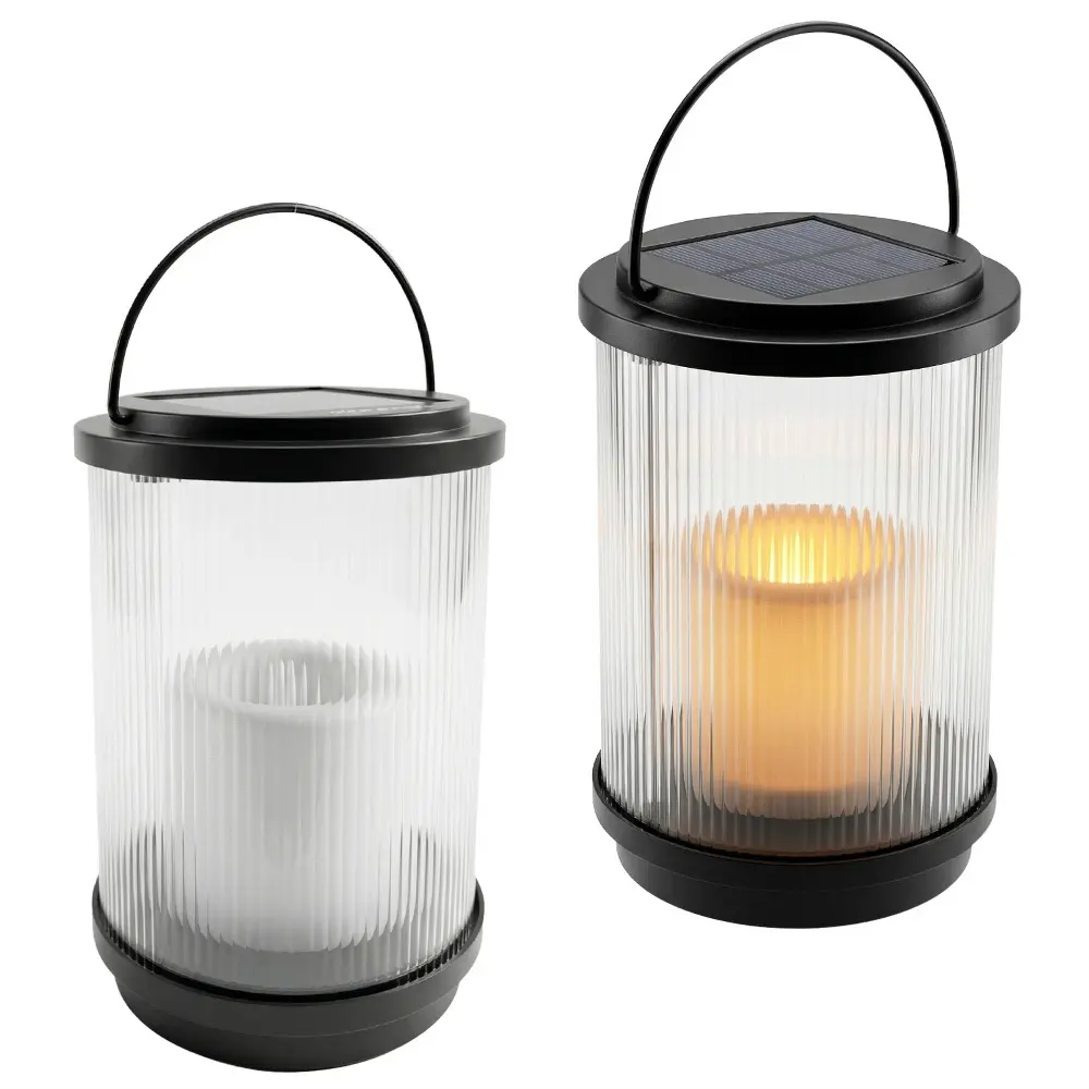 Zdjęcie produktu Latarenka solarna lampion led ogrodowa latarnia znicz fotowoltaiczny 28 cm