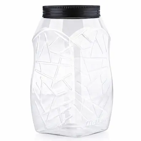 Zdjęcie produktu Słój plastikowy zakręcany pojemnik na żywność 1,7l mix kolor 1szt.
