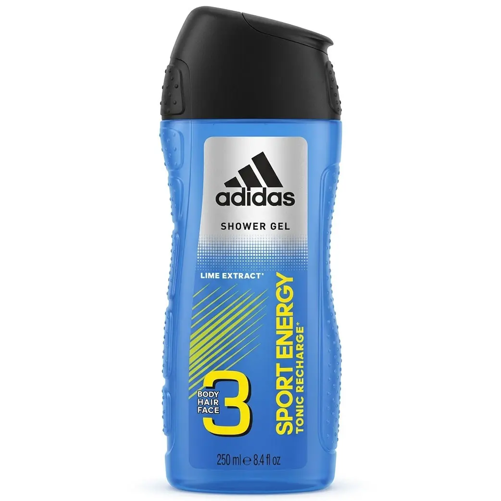 Zdjęcie produktu Żel Pod Prysznic Dla Mężczyzn Adidas Sport Energy 3w1 ciało włosy twarz 250ml