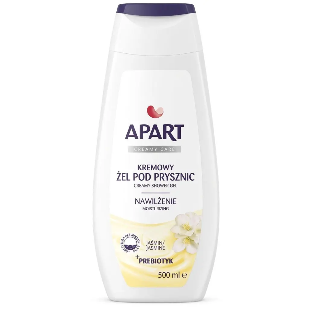 Zdjęcie produktu Żel Pod Prysznic Apart kremowy nawilżający jaśmin z prebiotykiem 500ml