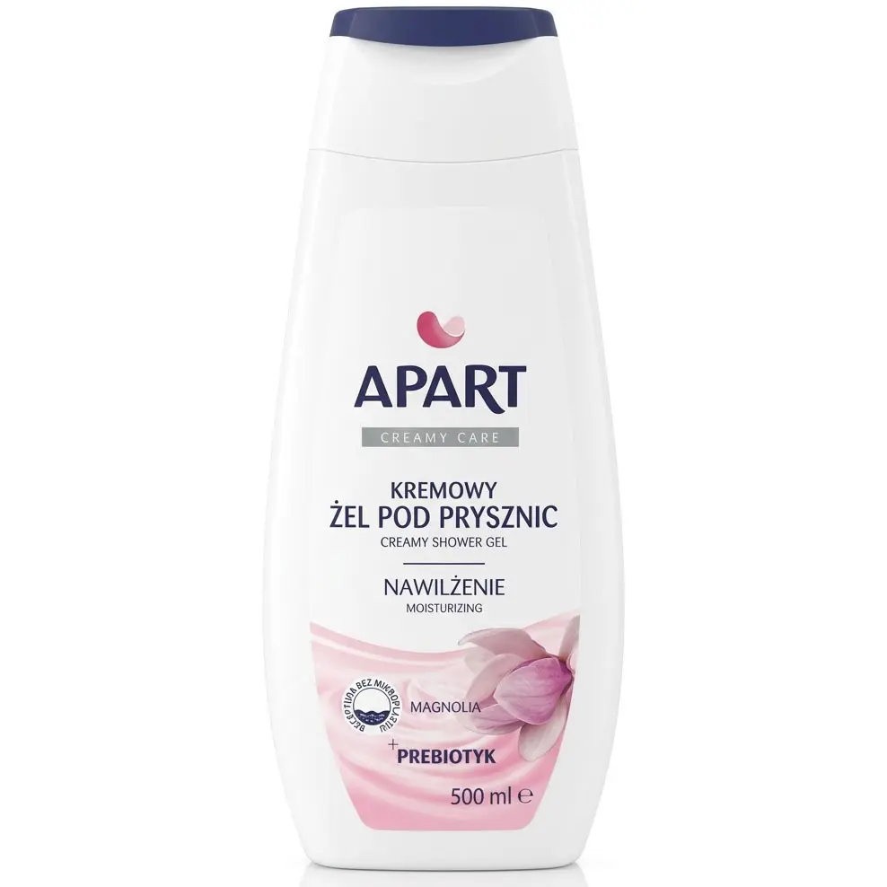 Zdjęcie produktu Żel Pod Prysznic Apart kremowy nawilżający magnolia z prebiotykiem 500ml