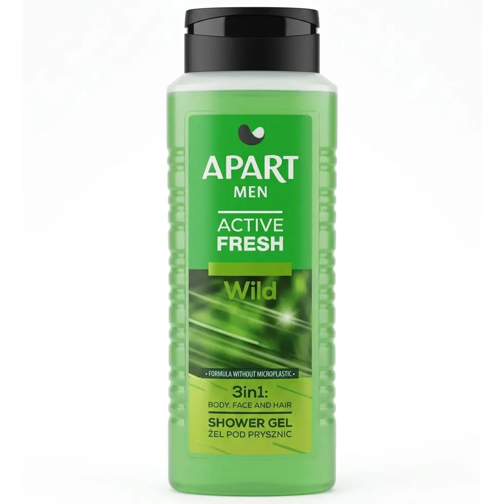 Zdjęcie produktu Żel pod prysznic 3w1 APART MEN Active Fresh Wild ciało twarz włosy 500ml