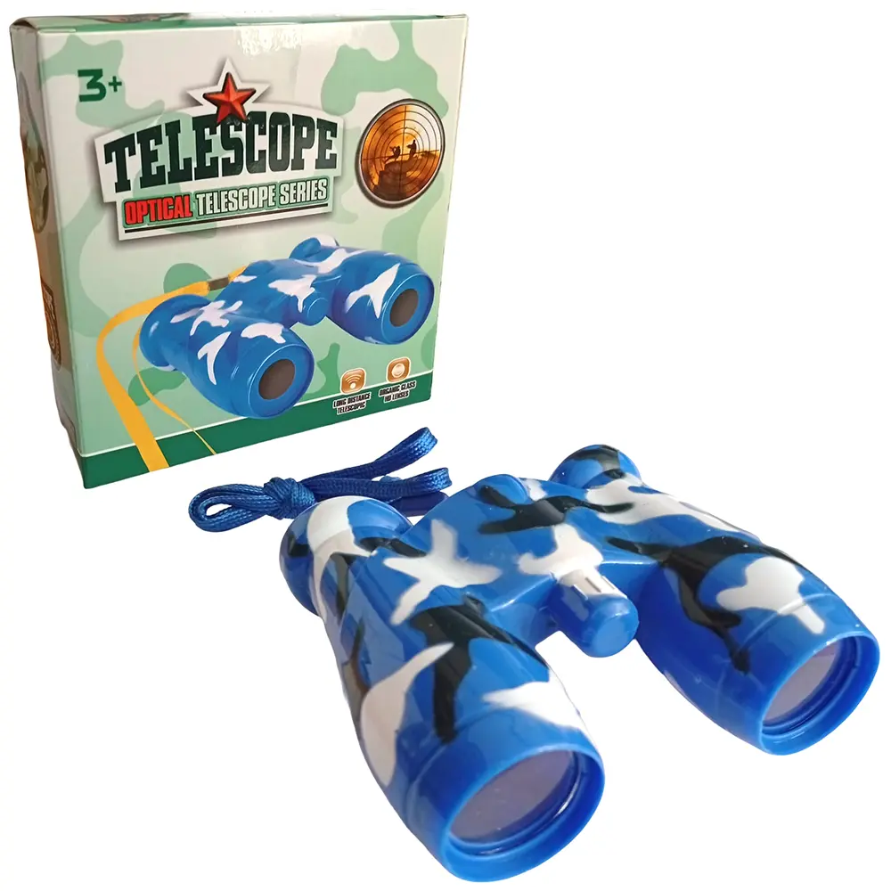Zdjęcie produktu Lornetka ze Sznurkiem Zabawka Dla Dzieci Telescope Military 3+ 