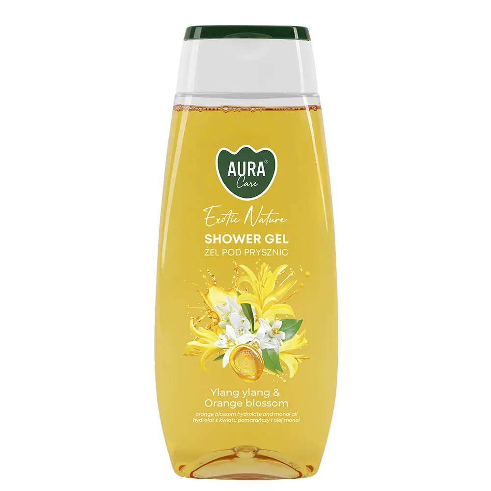 Zdjęcie produktu Żel pod prysznic Aura Care ylang ylang i kwiat pomarańczy nawilżający  350ml