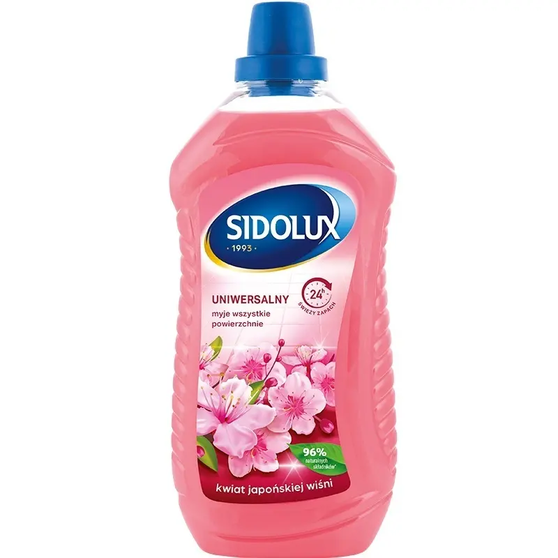 Zdjęcie produktu Płyn uniwersalny Sidolux Kwiat Japońskiej do wszystkich powierzchni podłóg glazury kamienia paneli  1 L
