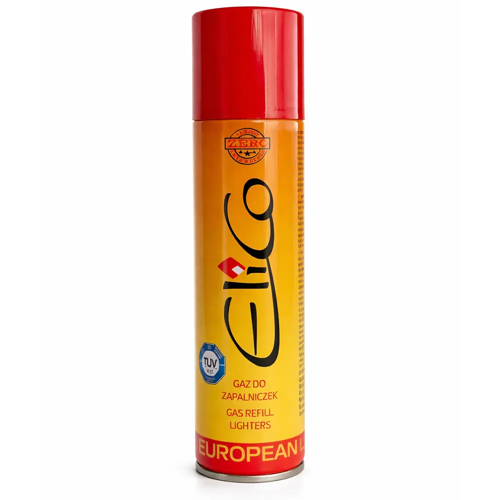 Zdjęcie produktu Gaz do napełniania zapalniczki zapalarki Elico Certyfikat TUV 250ml