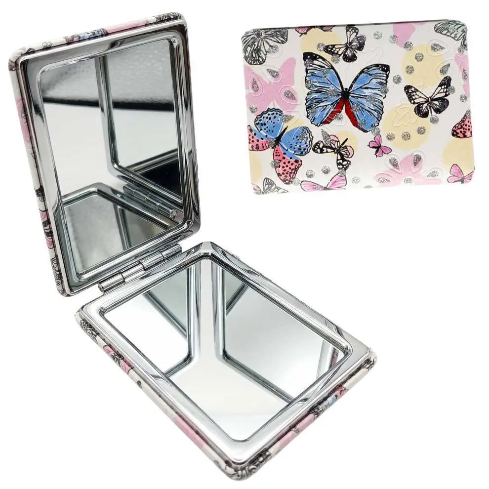 Zdjęcie produktu Lusterko Dwustronne dla Dziewczynek Motyle Brylanciki 8x6cm 3+ mix wzorów 1 szt. 
