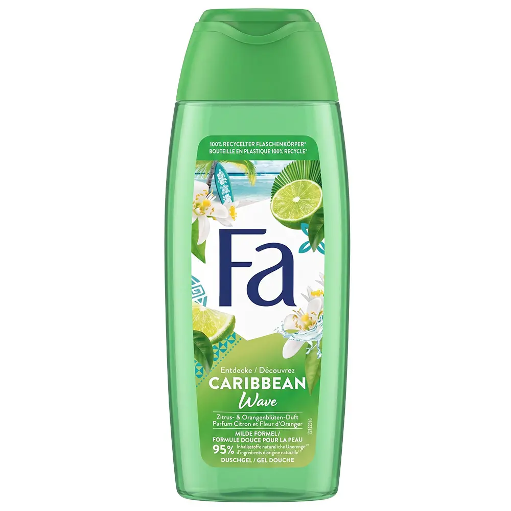 Zdjęcie produktu Fa caribbean wave żel pod prysznic zapach limonka i cytryna 250 ml
