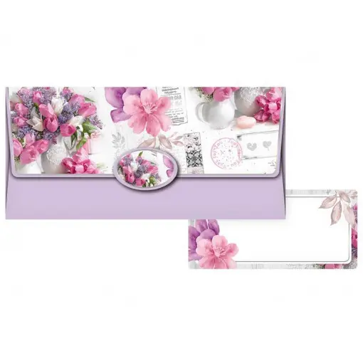 Zdjęcie produktu Koperta na pieniądze Podarunkowa Ozdobna z Kartką Życzenia 18x 8cm MIX wzór 1 szt.
