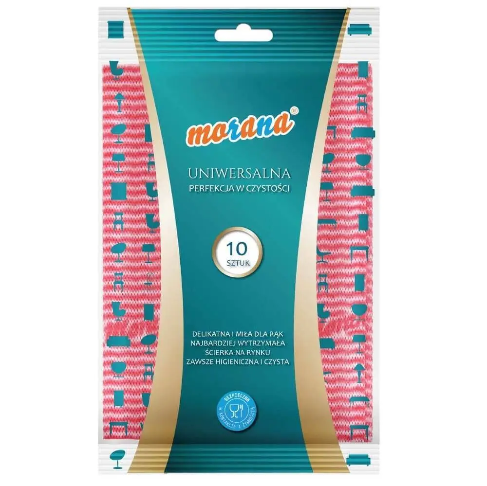 Zdjęcie produktu Ścierka Uniwersalna Morana Najbardziej Wytrzymała ścierka 51x34cm Delikatna dla rąk 10 szt/opak.