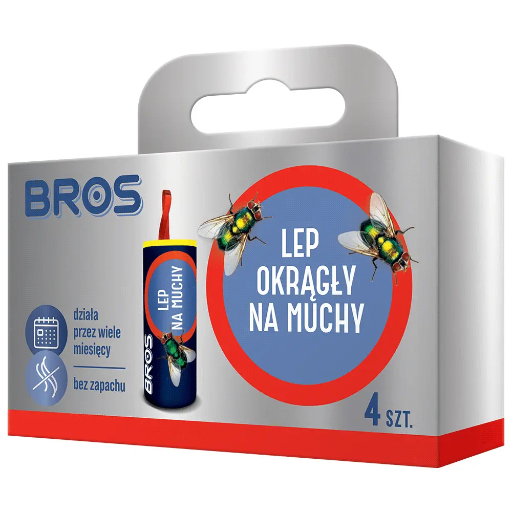 Zdjęcie produktu Lep na muchy okrągły pułapka na owady bezzapachowa zestaw silny klej