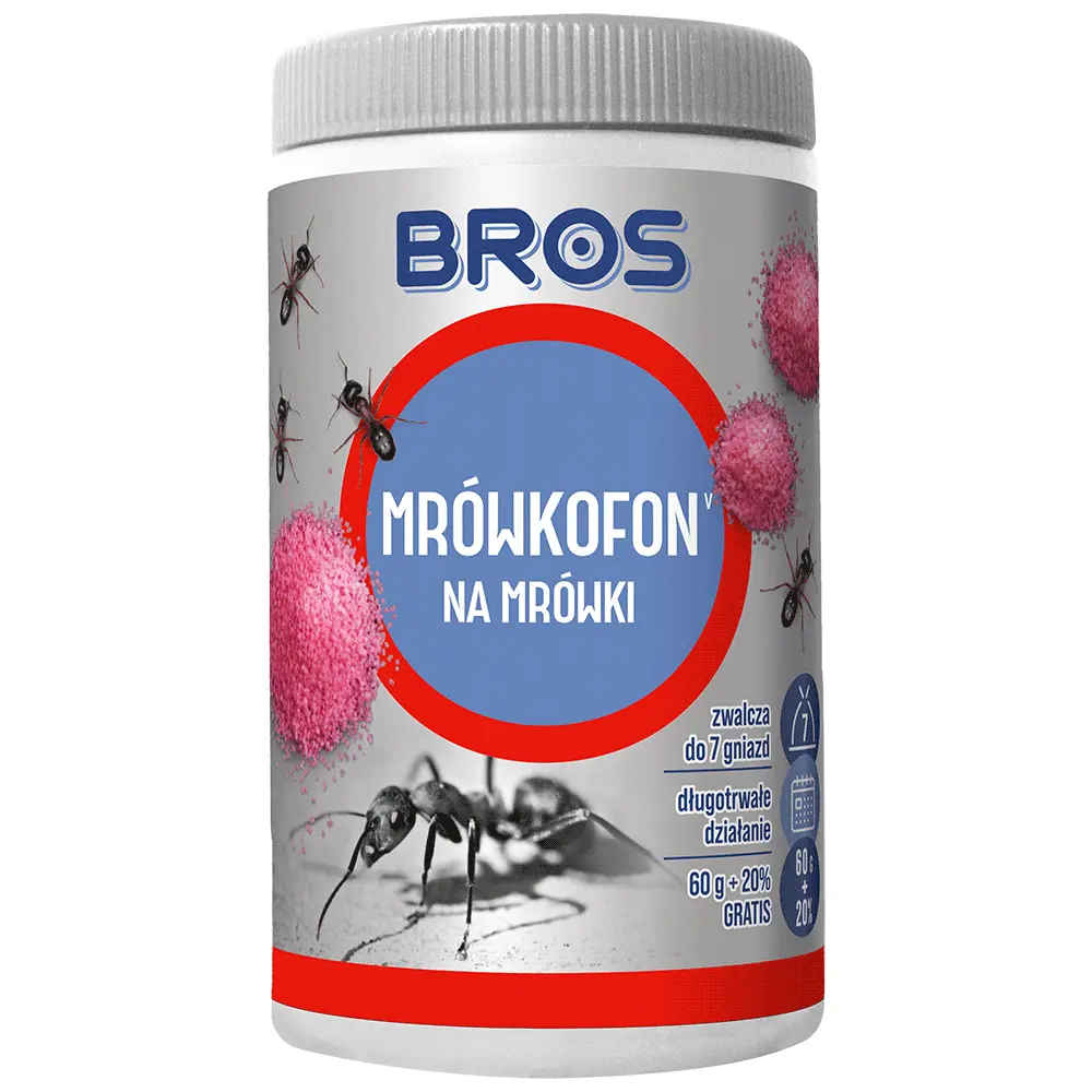 Zdjęcie produktu Mrówkofon granulowana trutka na mrówki preparat do gniazd różowy granulat 120g