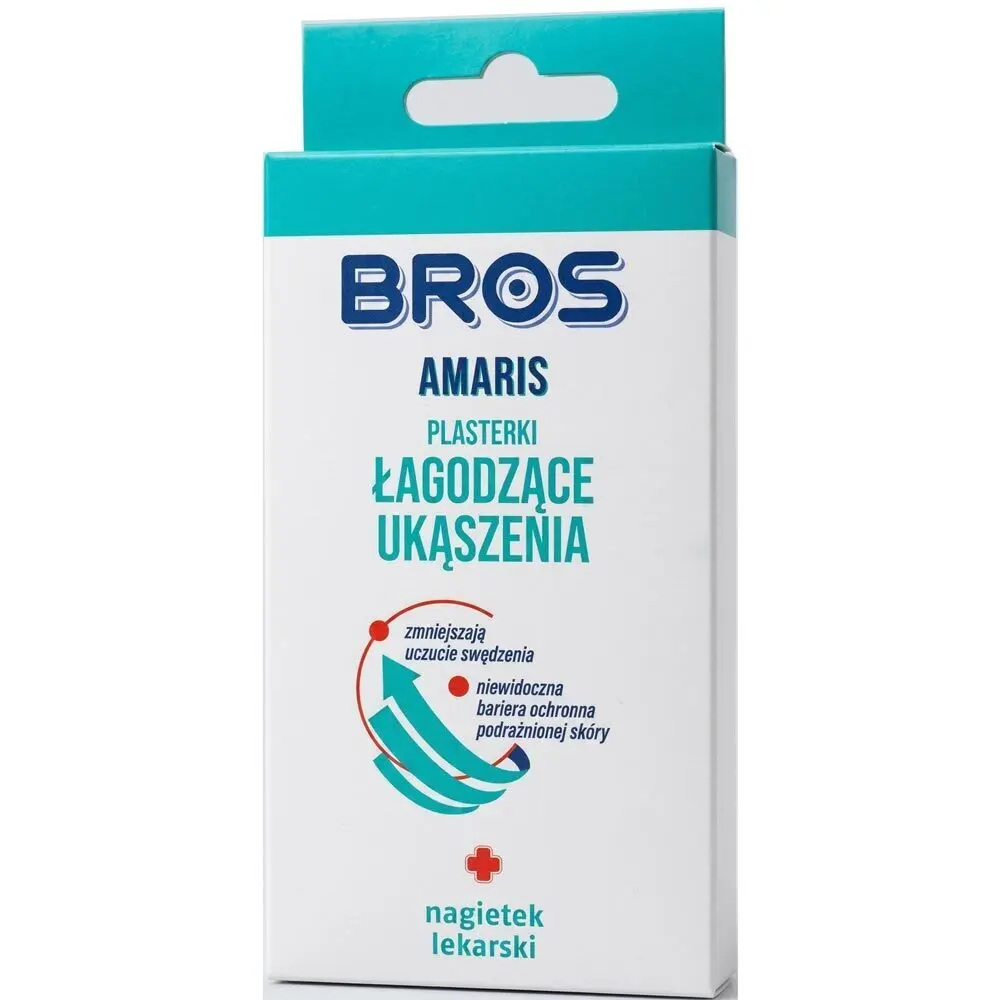 Zdjęcie produktu Bros amaris plasterki łagodzące ukąszenia owadów swędzenie kojące chłodzące